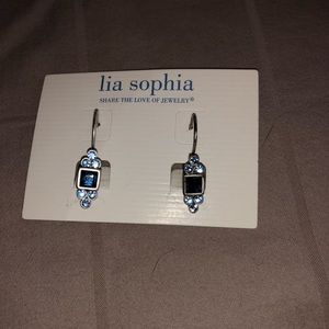 Blue Lia Sophia earrings